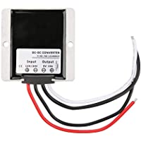 Akozon Regulador de voltaje 12V 24V a 5V 15A 75W DC Fuente de alimentación para Coche de juguete para niños